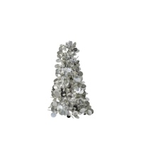 Small Sequin Christmas Tree in Silver By Rice DK